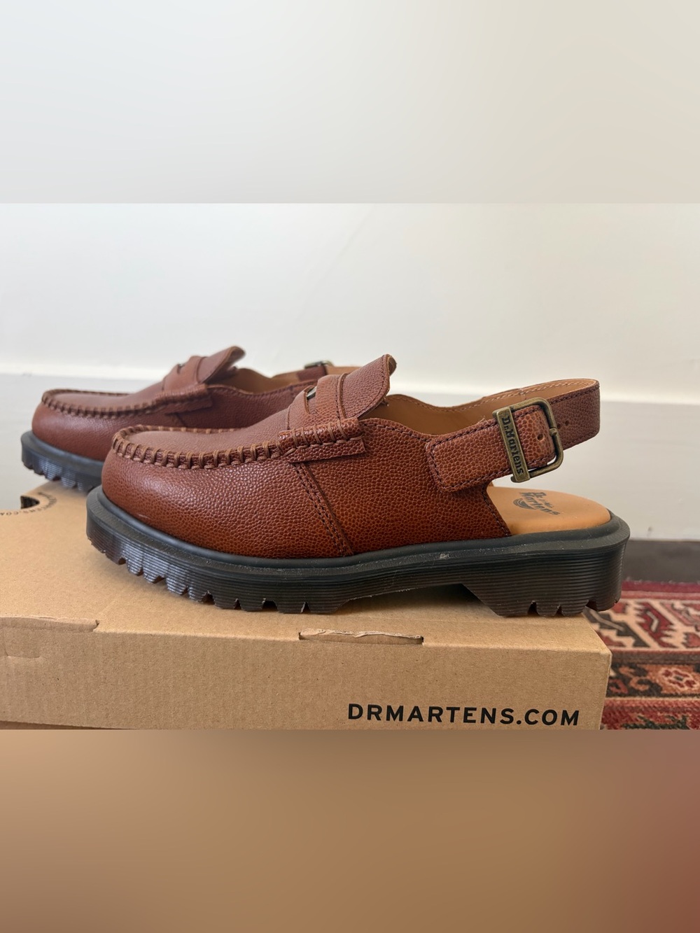 Dr. Martens Women's Brown Slingback Lug Loafer